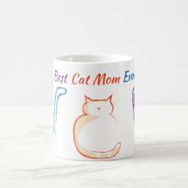 Taza De Café La mejor mamá de gato del mundo