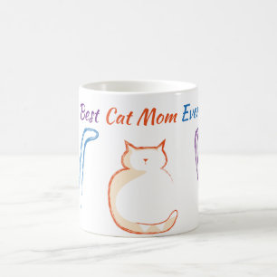 Taza De Café La mejor mamá de gato del mundo
