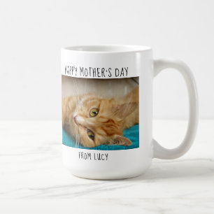 Taza De Café La mejor mamá de gatos del mundo - Feliz día de la