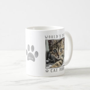 Taza De Café La Mejor Mamá de Gatos del Mundo Foto de Patas con