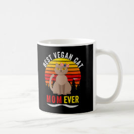 Taza De Café La mejor mamá de gatos veganos de todos los tiempo