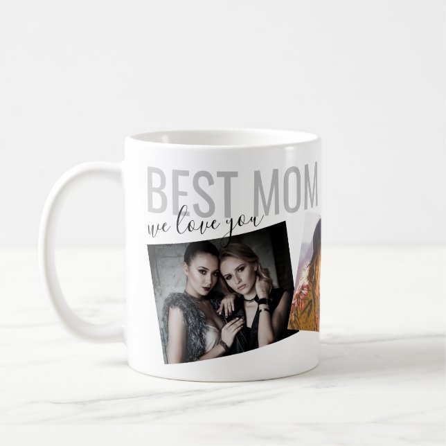Taza De Café La mejor mamá de la Moda moderna foto personalizad (Izquierda)