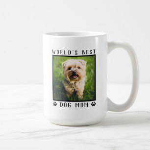 Taza De Café La Mejor Mamá de Perros del Mundo con la Foto de T
