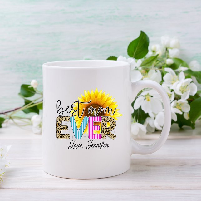 Taza De Café La mejor mamá del girasol (Subido por el creador)