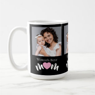 Taza De Café La Mejor Mamá del Mundo Corazón Lindo Elegante Prá