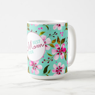 Taza De Café La mejor mamá del mundo Personalizada Aqua y Flora