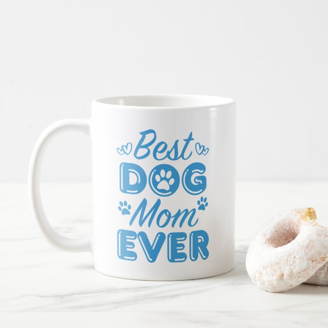 Taza De Café La mejor mamá del perro (Con donut)