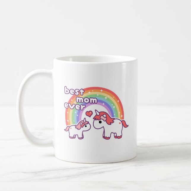 Taza De Café La mejor mamá del unicornio nunca (Izquierda)