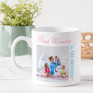 Taza De Café La mejor mamá del universo - Dos fotos cuadradas