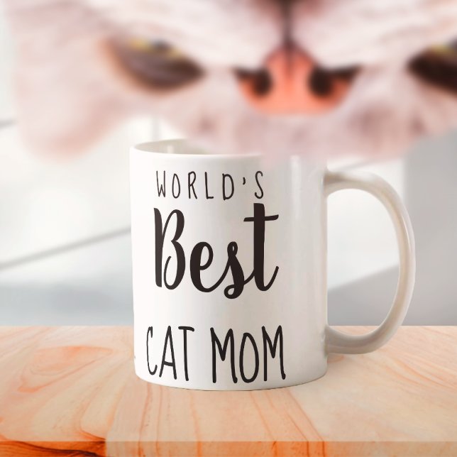 Taza De Café La mejor mamá gata del mundo - Personalizable (Subido por el creador)