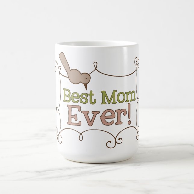 Taza De Café La mejor mamá nunca (Centro)