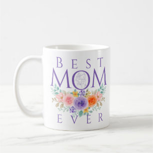 Taza De Café La mejor mamá que haya florido, cita del día de la