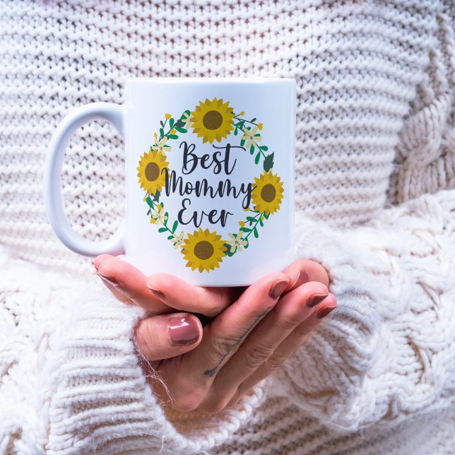 Taza De Café La mejor mami del girasol (Subido por el creador)