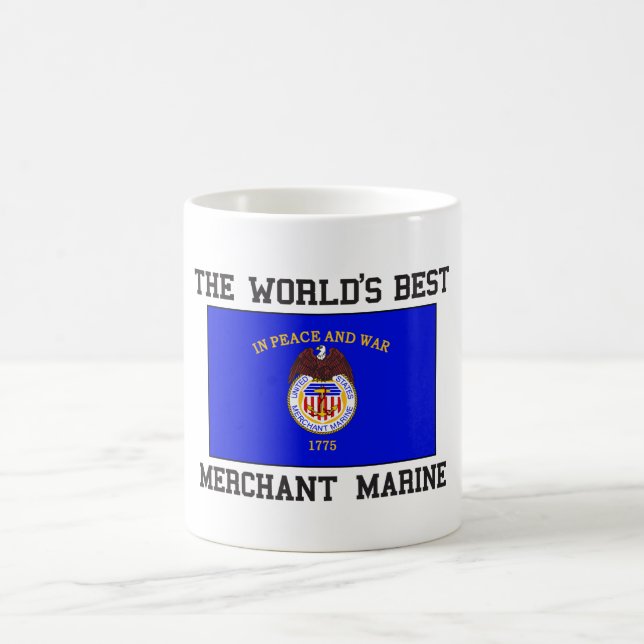 Taza De Café La mejor marina mercante (Centro)