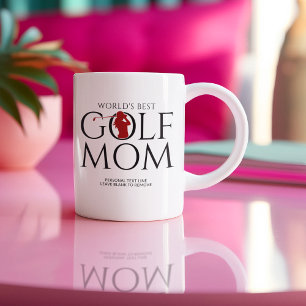 Taza De Café "LA MEJOR MOM DE GOLF DEL MUNDO" De moda