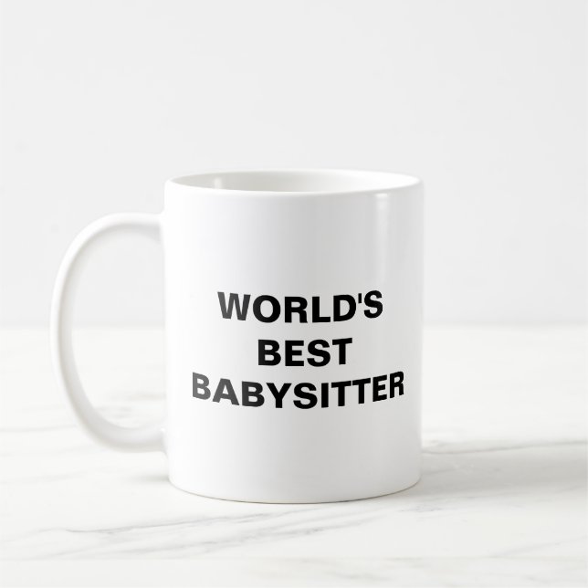 Taza De Café La mejor niñera del mundo (Izquierda)