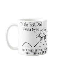 La mejor oveja divertida de papá diciendo un bollo