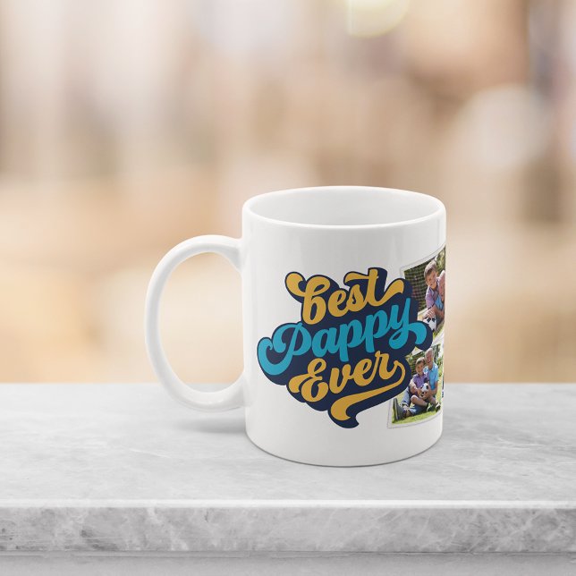 Taza De Café La mejor papa de la historia | Foto del abuelo (Subido por el creador)