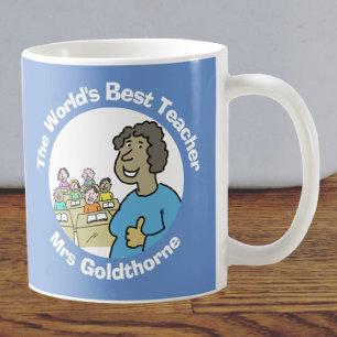 Taza De Café La mejor profesora del mundo