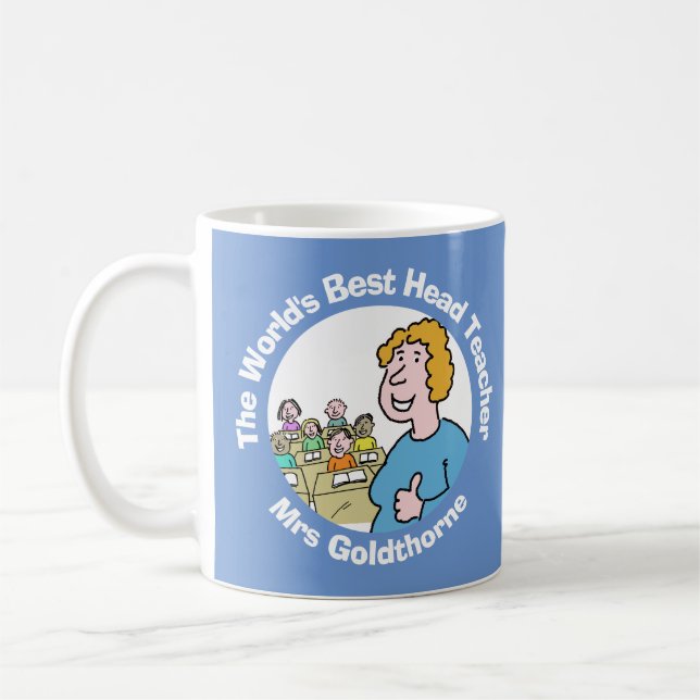 Taza De Café La mejor profesora jefe del mundo (Izquierda)
