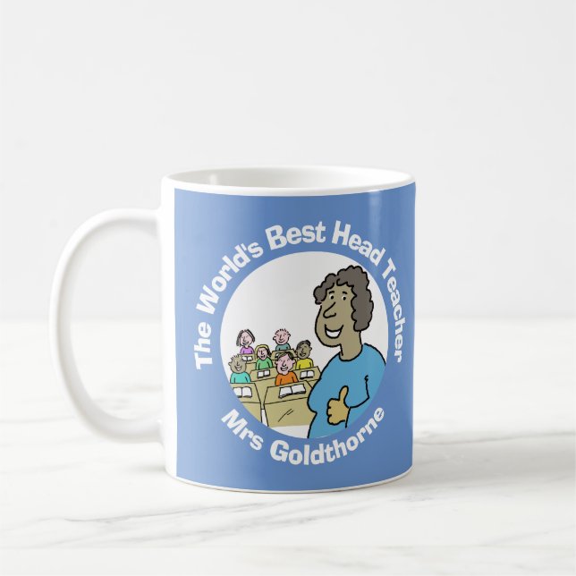 Taza De Café La mejor profesora jefe del mundo (Izquierda)