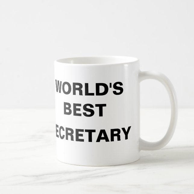 TAZA DE CAFÉ LA MEJOR SECRETARIA DEL MUNDO (Derecha)