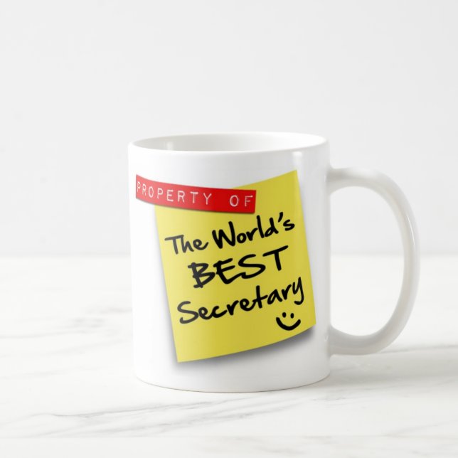 Taza De Café La mejor secretaria Post del mundo (Derecha)