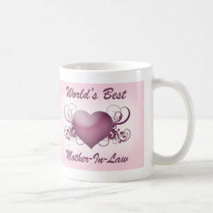 Taza De Café La mejor suegra del mundo (corazón)