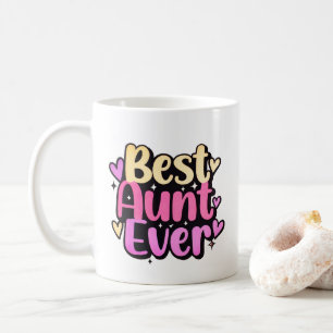 Taza De Café La mejor tía del mundo (Estilo 10)