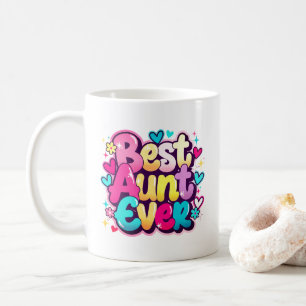 Taza De Café La mejor tía del mundo (Estilo 4)