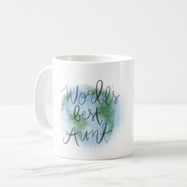 Taza De Café La mejor tía Mug del mundo (Anverso izquierdo)