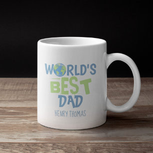 Taza De Café La mejor tipografía moderna de moda para papá del 