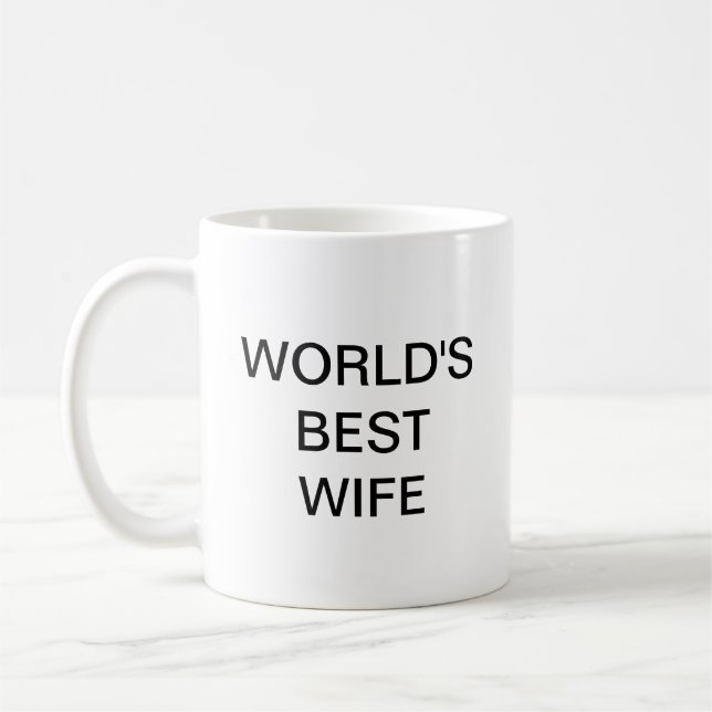 Taza De Café La mejor WIFE del mundo (Izquierda)