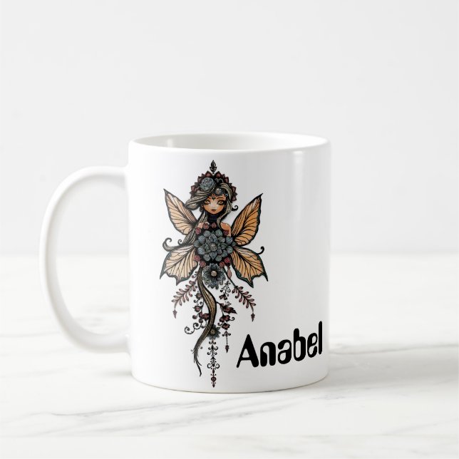 Taza De Café La melodía de la naturaleza, la danza del hada flo (Izquierda)