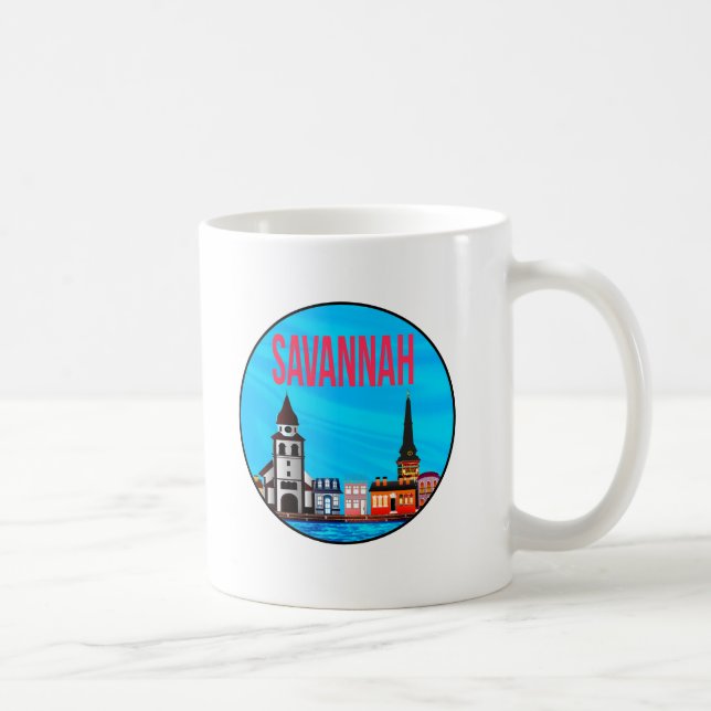 Taza De Café La mentalidad de Savannah Georgia (Derecha)