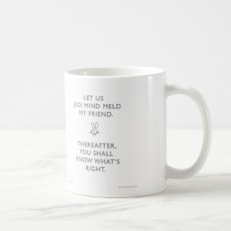 Taza De Café La mente del jedi del conejito de los badass WW013