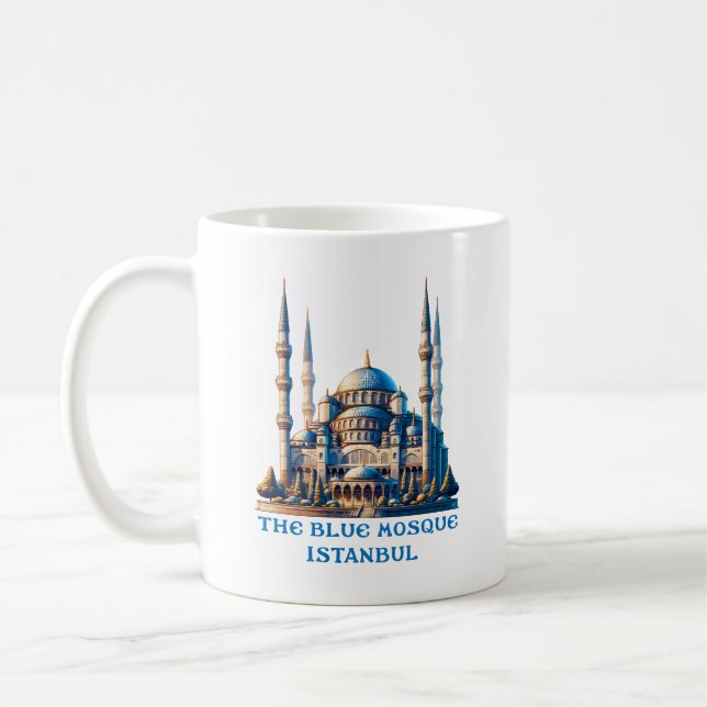 Taza De Café La Mezquita Azul Estambul Turquía (Izquierda)