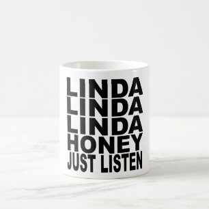 TAZA DE CAFÉ LA MIEL DE LINDA APENAS ESCUCHA