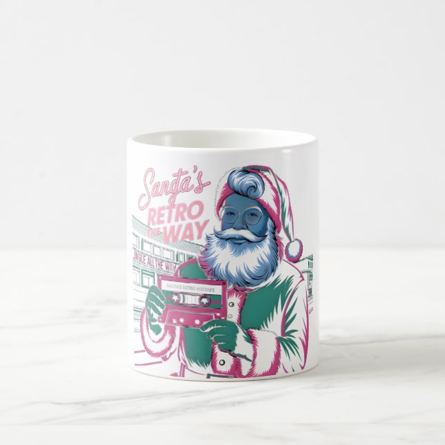 Taza De Café La mixtape de Santa - Nostalgia de los Navidades d (Centro)