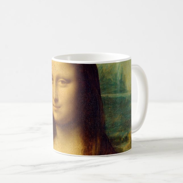 Taza De Café La Mona Lisa de Da Vinci (Anverso derecho)