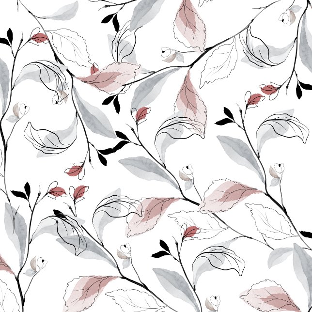 Taza De Café La Monstera Verde Deliciosa deja Design Mug. (Watercolor Elegant Leaves Pattern )