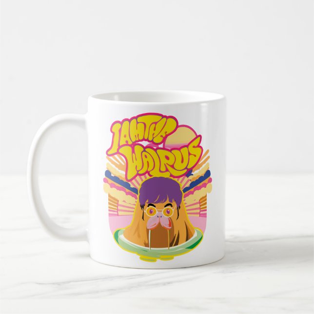Taza De Café La morada de Groovy - vibraciones de rock retro (Izquierda)