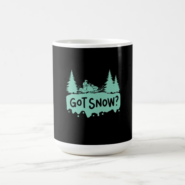 Taza De Café La moto de nieve - La moto de nieve es divertida (Centro)