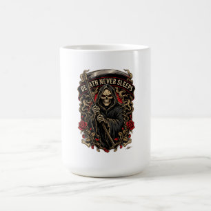 Taza De Café La Muerte Nunca Duerme Manga Larga