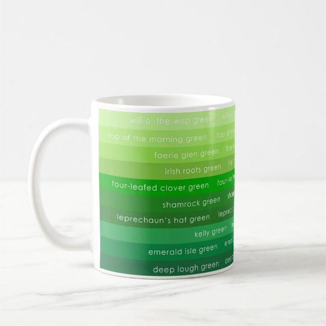 Taza De Café La mug de los verdes de Irlanda (Izquierda)