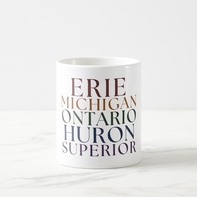 Taza De Café La Mug del Estado de los Grandes Lagos (Centro)