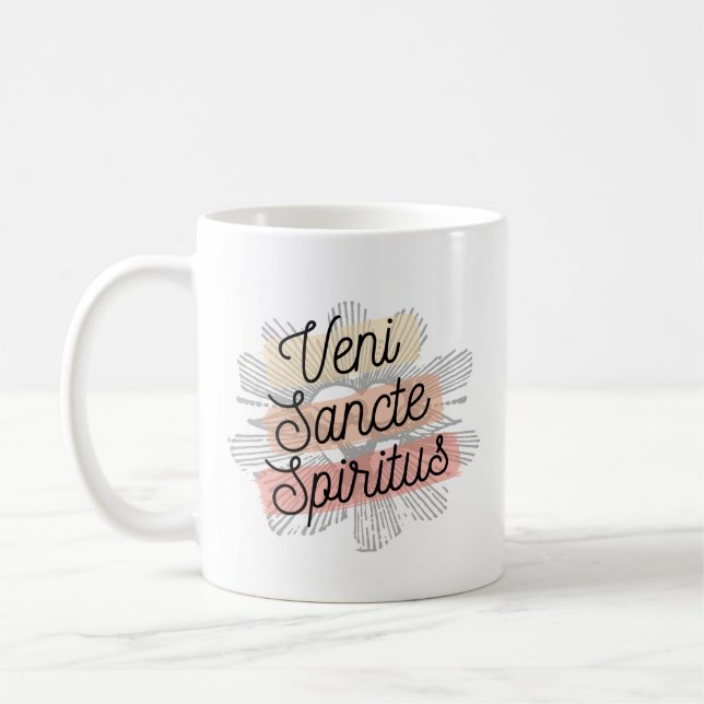 Taza De Café La Mug Veni santa espiritu sagrado vence (Izquierda)