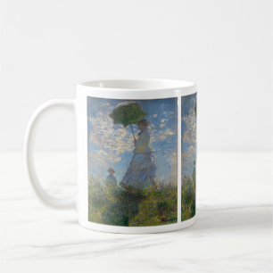 Taza De Café La mujer de Claude Monet con una sombrilla (El pas