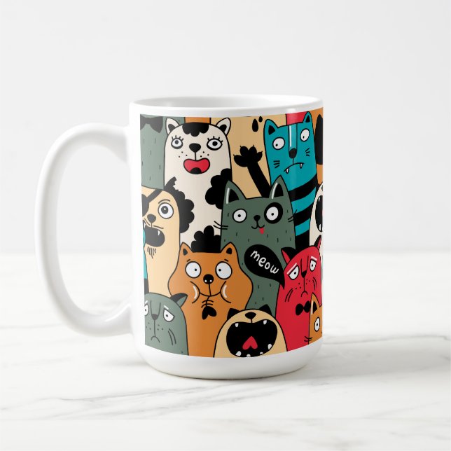 Taza De Café La multitud de gatos (Izquierda)