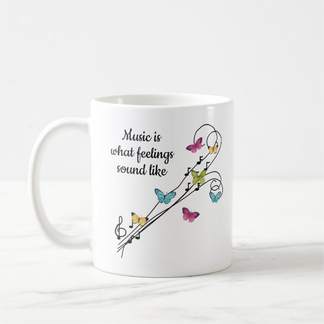 Taza De Café La música es como lo que suenan las sensaciones, (Izquierda)